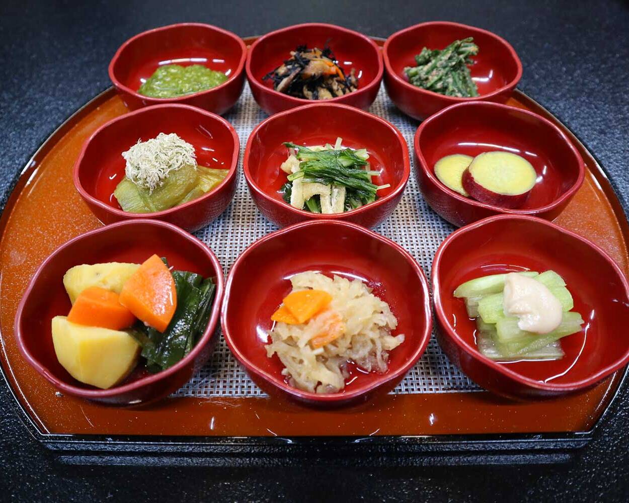 熱塩温泉旅館「ふじや」のビーガンお膳